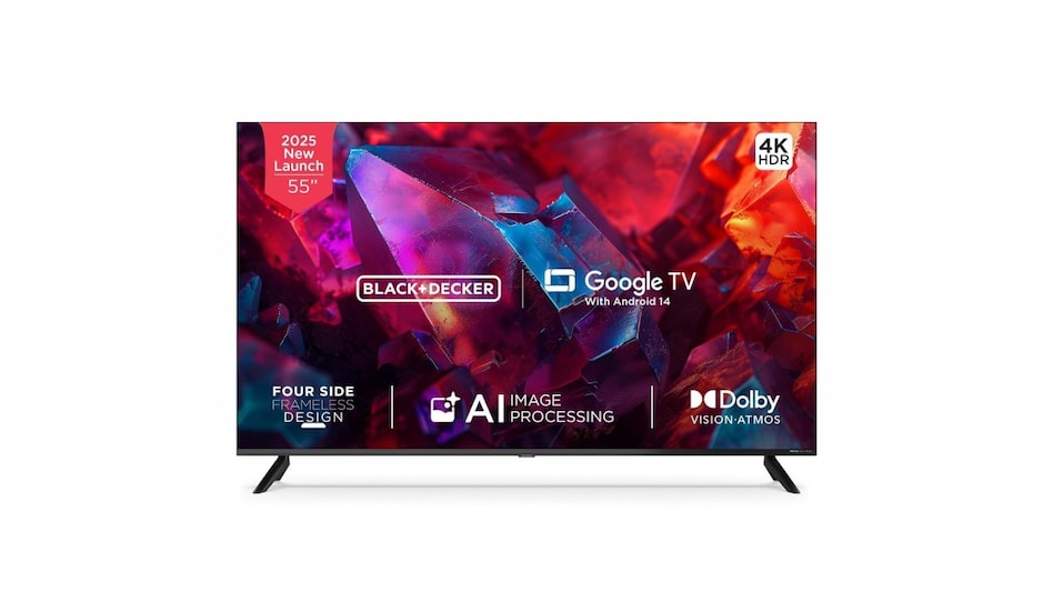 BLACK+DECKER 139 cm (55 inches) A1 Series 4K Ultra HD LED Smart Google TV BXTVGU55UD2875ATIN (Black) BLACK+DECKER 139 cm (55 inches) A1 Series 4K Ultra HD LED Smart Google TV BXTVGU55UD2875ATIN (Black)