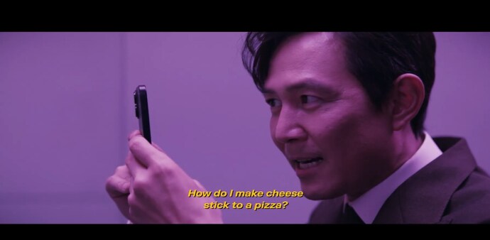Squid Game star Lee Jung-jae in the Perplexity commercial Squid Game star Lee Jung-jae in the Perplexity commercial