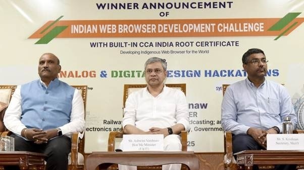 At an event organized by MeitY on March 20, 2025, Union Minister for Electronics and IT, Ashwini Vaishnaw, applauded the participants for their innovation and technical expertise. At an event organized by MeitY on March 20, 2025, Union Minister for Electronics and IT, Ashwini Vaishnaw, applauded the participants for their innovation and technical expertise.