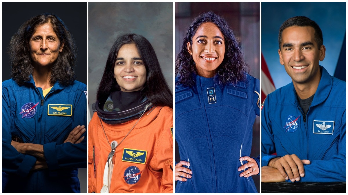 Sunita Williams, Kalpana Chawla, Sirisha Bandla, Raja Chari Sunita Williams, Kalpana Chawla, Sirisha Bandla, Raja Chari
