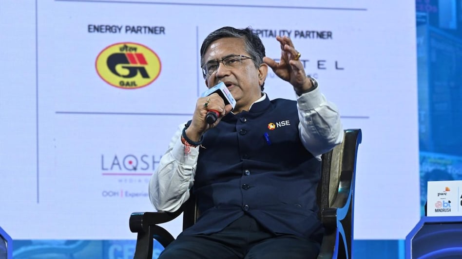 Ashish Chauhan, MD and CEO of the National Stock Exchange (NSE), at BT MindRush on Saturday. Ashish Chauhan, MD and CEO of the National Stock Exchange (NSE), at BT MindRush on Saturday.