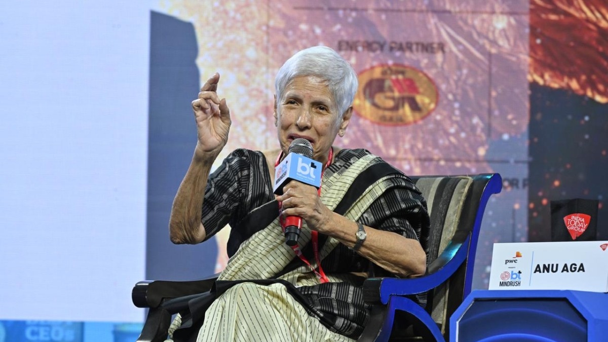 Anu Aga, former chairperson of Thermax, at BT MindRush on Saturday. Anu Aga, former chairperson of Thermax, at BT MindRush on Saturday.