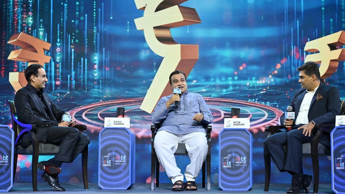 Union Minister for Road Transport & Highways, Nitin Gadkari, at BT MindRush on Saturday. Union Minister for Road Transport & Highways, Nitin Gadkari, at BT MindRush on Saturday.