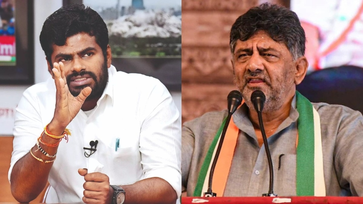 Annamalai to Shivakumar: Thanks for the wishes, good luck toppling Siddaramaiah Annamalai to Shivakumar: Thanks for the wishes, good luck toppling Siddaramaiah