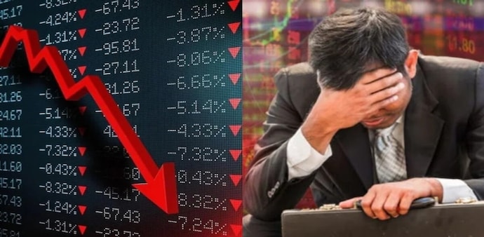 Stock Market Crash: Sensex slipped 711 pts to 77,304 and Nifty lost 180 points to 23,487 Stock Market Crash: Sensex slipped 711 pts to 77,304 and Nifty lost 180 points to 23,487