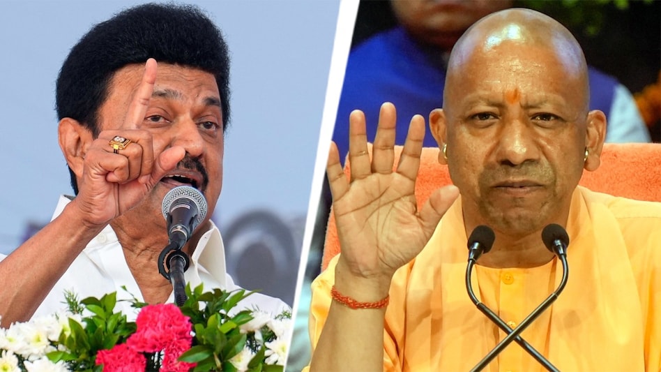 MK Stalin responds to Yogi Adityanath's statements on 'hatred for Hindi' MK Stalin responds to Yogi Adityanath's statements on 'hatred for Hindi'