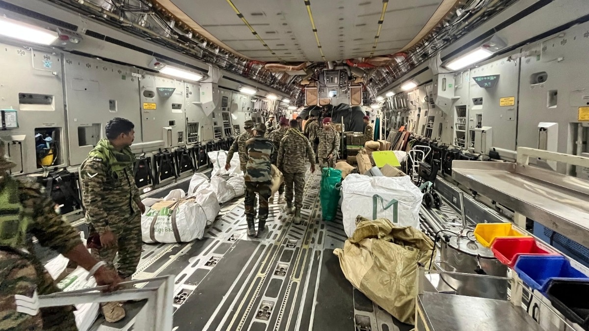 India shares a 1,643-km border with Myanmar and has previously sent NDRF teams for the 2015 Nepal and 2023 Turkiye earthquakes. India shares a 1,643-km border with Myanmar and has previously sent NDRF teams for the 2015 Nepal and 2023 Turkiye earthquakes.