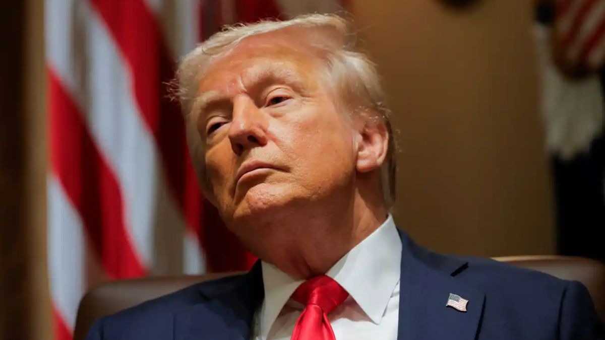 Trump said American steel, auto workers and farmers have suffered gravely as foreign leaders have stolen our jobs and ransacked our factories. Trump said American steel, auto workers and farmers have suffered gravely as foreign leaders have stolen our jobs and ransacked our factories.