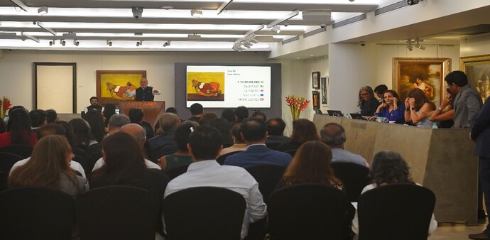 Saffronart's 25th Anniversary sale set a world record for highest value of South Asian art at an auction Saffronart's 25th Anniversary sale set a world record for highest value of South Asian art at an auction