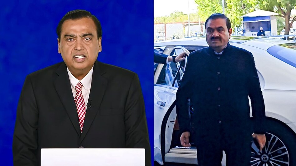 Mukesh Ambani and Gautam Adani Mukesh Ambani and Gautam Adani