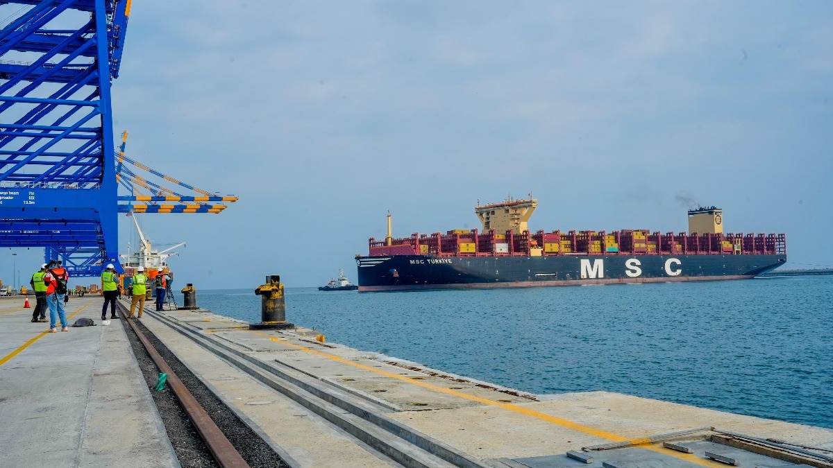 This is the first time MSC Turkiye has called at an Indian port This is the first time MSC Turkiye has called at an Indian port