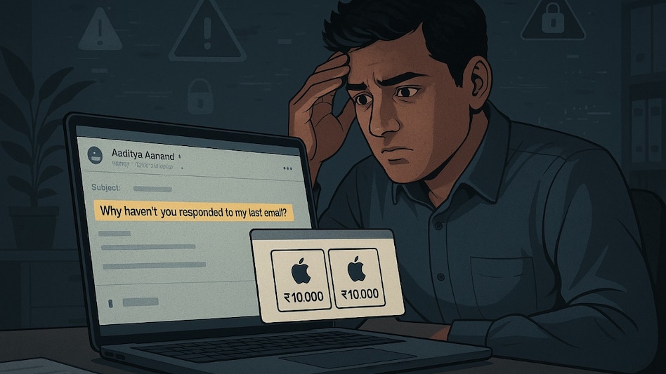 Fake email from 'boss' urges employee to buy ₹10K Apple cards in new corporate scam attempt Fake email from 'boss' urges employee to buy ₹10K Apple cards in new corporate scam attempt