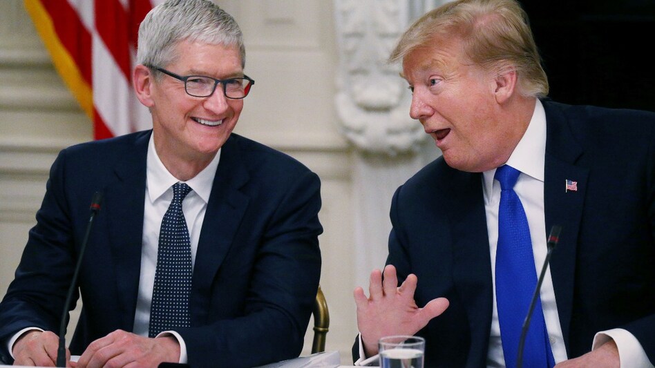 Tim Cook and Donald Trump Tim Cook and Donald Trump