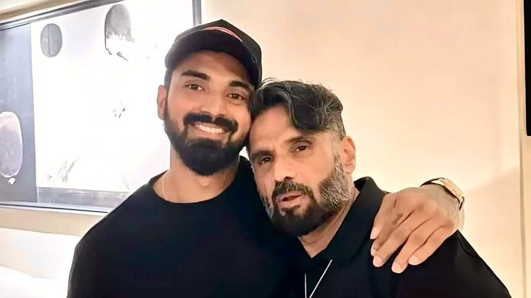 KL Rahul and Suniel Shetty KL Rahul and Suniel Shetty