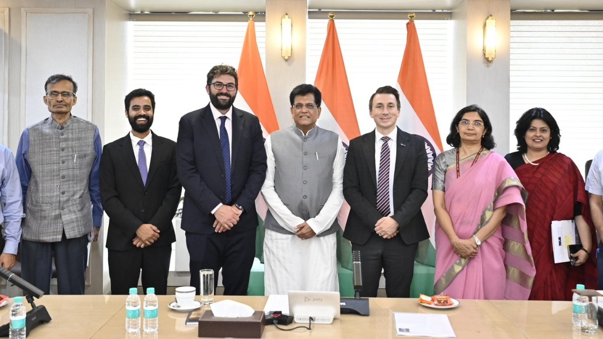 Piyush Goyal meeting Starlink delegation Piyush Goyal meeting Starlink delegation