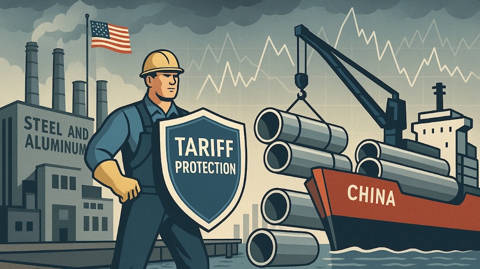 US President Donald Trump has announced 25% tariffs on India's domestic steel and aluminium industry. There has been a 90-day pause for now. US President Donald Trump has announced 25% tariffs on India's domestic steel and aluminium industry. There has been a 90-day pause for now.