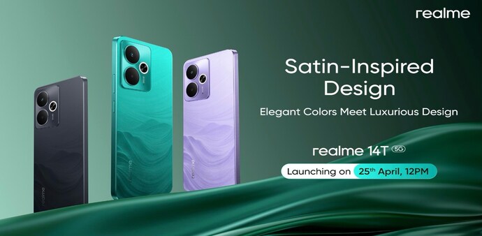 Realme 14T 5G launching on 25 April Realme 14T 5G launching on 25 April