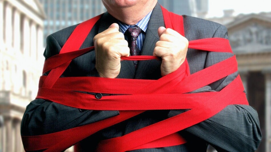 Despite dreams of innovation and scale, entrepreneurs frequently hit a wall of red tape — stacked with permits, approvals, and outdated systems. (Getty Images) Despite dreams of innovation and scale, entrepreneurs frequently hit a wall of red tape — stacked with permits, approvals, and outdated systems. (Getty Images)