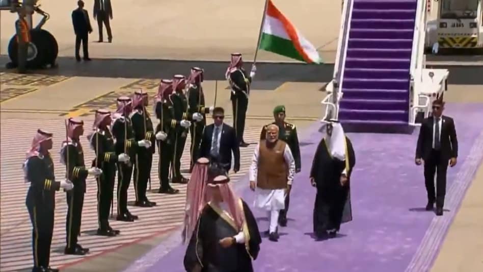 PM Modi lands in Jeddah for landmark Saudi visit; FTA, Hajj talks on agenda with Crown Prince PM Modi lands in Jeddah for landmark Saudi visit; FTA, Hajj talks on agenda with Crown Prince