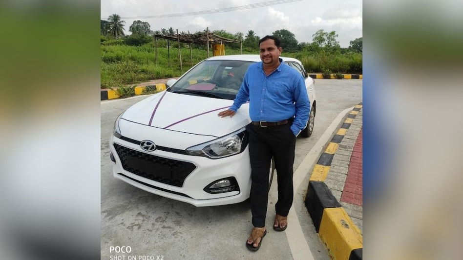 The victim, Manjunath, had travelled to the valley from Shivamogga with his wife Pallavi and their young son The victim, Manjunath, had travelled to the valley from Shivamogga with his wife Pallavi and their young son