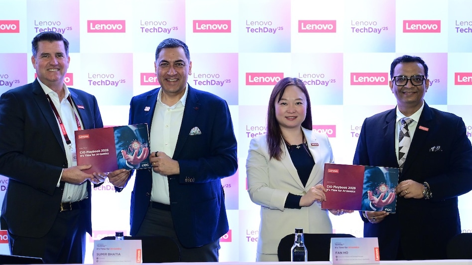 (L to R) Flynn Maloy - Chief Marketing Officer, Lenovo ISG, Sumir Bhatia - President, Asia Pacific, Lenovo ISG, Fan Ho - Executive Director and General Manager, Solutions and Services Group, Lenovo Asia Pacific, Amit Luthra, MD - India, Lenovo ISG (L to R) Flynn Maloy - Chief Marketing Officer, Lenovo ISG, Sumir Bhatia - President, Asia Pacific, Lenovo ISG, Fan Ho - Executive Director and General Manager, Solutions and Services Group, Lenovo Asia Pacific, Amit Luthra, MD - India, Lenovo ISG