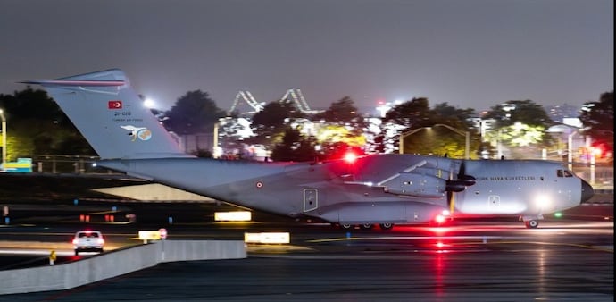 Turkey military plane landed in Pakistan Turkey military plane landed in Pakistan
