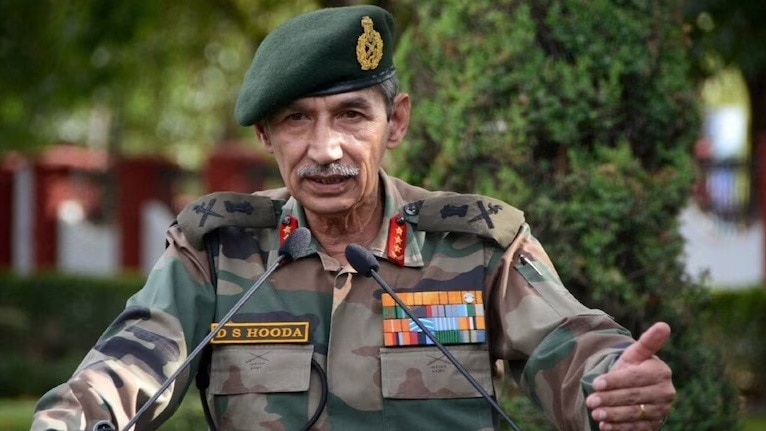 Former Northern Army Commander Lt General (retd) D S Hooda Former Northern Army Commander Lt General (retd) D S Hooda