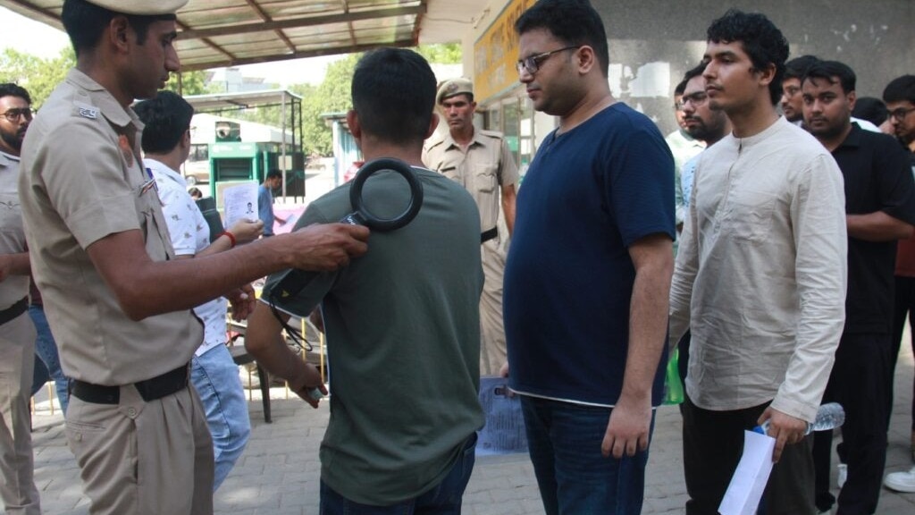 Ahead of NEET-UG 2025 on May 4, authorities are tightening security with police escorts, frisking, and monitoring of coaching centres, while NTA rolled out a new portal to report malpractice. (Photo: PTI) Ahead of NEET-UG 2025 on May 4, authorities are tightening security with police escorts, frisking, and monitoring of coaching centres, while NTA rolled out a new portal to report malpractice. (Photo: PTI)