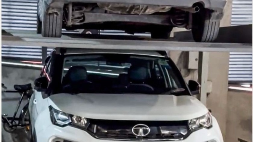 Tata Nexon survives falling lift and sedan in parking mishap; owner calls it ‘an absolute beast’