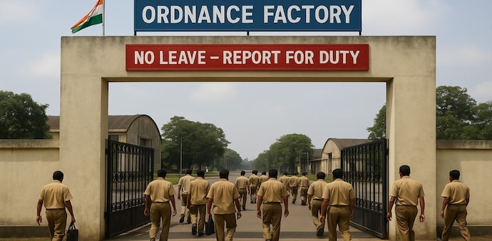 Ordnance Factory Chanda cancels leaves of employees Ordnance Factory Chanda cancels leaves of employees