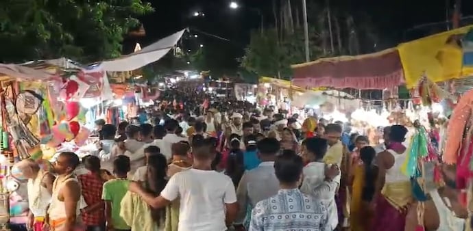Around 40,000 people had gathered for the temple festival. Around 40,000 people had gathered for the temple festival.