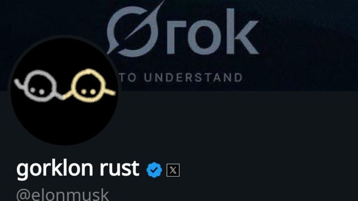 Elon Musk changes his display name on X (formerly Twitter) to ‘Gorklon Rust’. Elon Musk changes his display name on X (formerly Twitter) to ‘Gorklon Rust’.