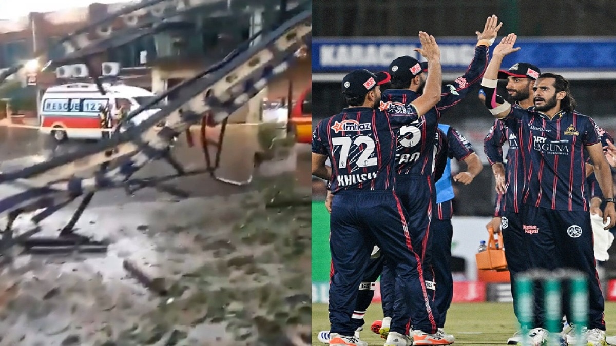 Drone hits Rawalpindi Cricket Stadium Drone hits Rawalpindi Cricket Stadium