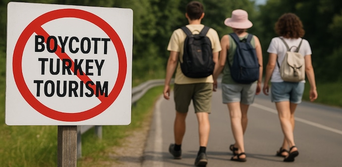 Social media users are angry at Turkey over its request to Indian tourists not to cancel or postpone their trips to the country. Social media users are angry at Turkey over its request to Indian tourists not to cancel or postpone their trips to the country.