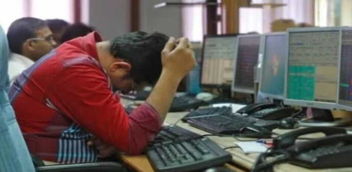 Stock market fall: Sensex slipped 873 pts to 81,186 and Nifty closed 194 points lower at 37,283. Market cap of BSE-listed firms slipped to Rs 438.20 lakh crore. Stock market fall: Sensex slipped 873 pts to 81,186 and Nifty closed 194 points lower at 37,283. Market cap of BSE-listed firms slipped to Rs 438.20 lakh crore.