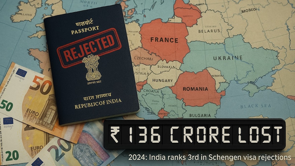 ₹136 crore lost as 1.65 lakh Schengen visas from India rejected in 2024 ₹136 crore lost as 1.65 lakh Schengen visas from India rejected in 2024