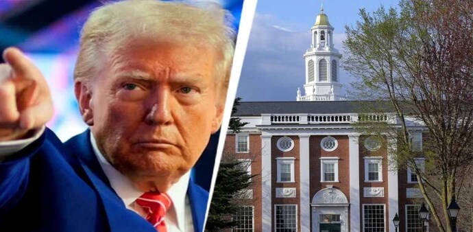 This aggressive escalation from the Trump administration means more than 6,000 international students at Harvard would need to transfer or risk losing their legal status. This aggressive escalation from the Trump administration means more than 6,000 international students at Harvard would need to transfer or risk losing their legal status.