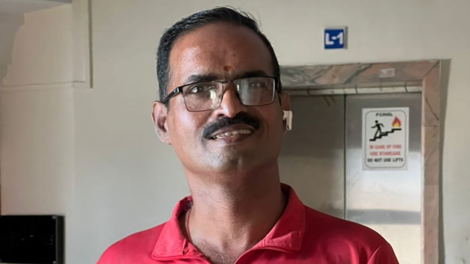 A Pune-based man shared this picture of the Zomato delivery agent in a now-viral post on Facebook. (Credit: Shripal Gandhi/Facebook) A Pune-based man shared this picture of the Zomato delivery agent in a now-viral post on Facebook. (Credit: Shripal Gandhi/Facebook)