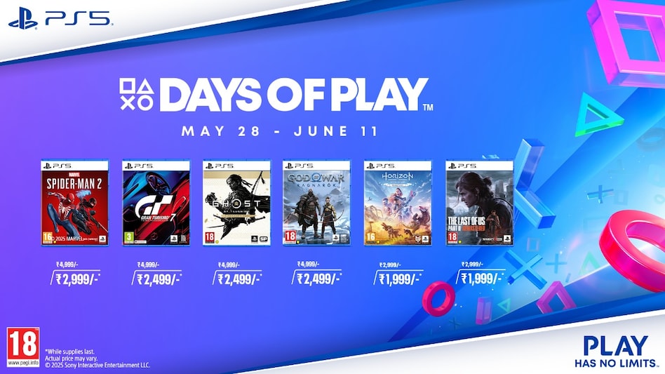 PlayStation Days of Play sale announced (image: Sony) PlayStation Days of Play sale announced (image: Sony)