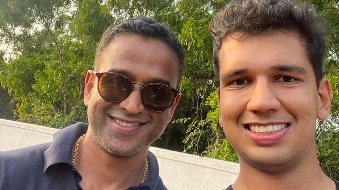 Revant Himatsingka with Nithin Kamath Revant Himatsingka with Nithin Kamath