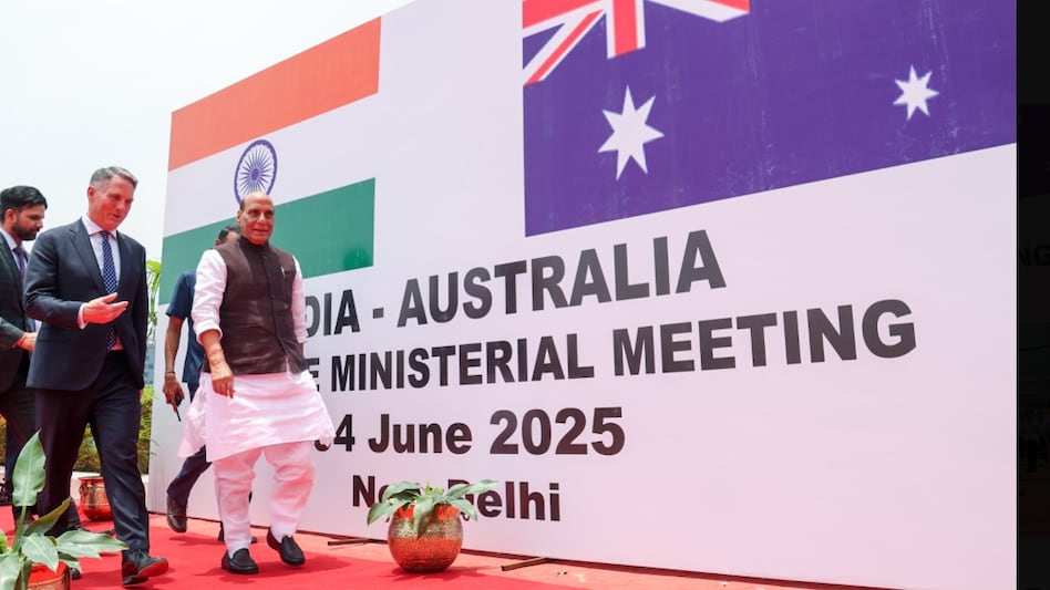 Rajnath Singh today received Australian Deputy PM & Minister for Defence Richard Marles in New Delhi Rajnath Singh today received Australian Deputy PM & Minister for Defence Richard Marles in New Delhi