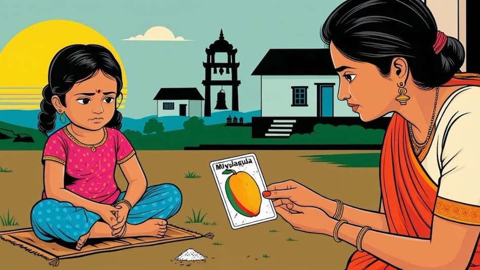 Anjali looked up. Her gaze met mother’s eyes for very first time. Anjali looked up. Her gaze met mother’s eyes for very first time.