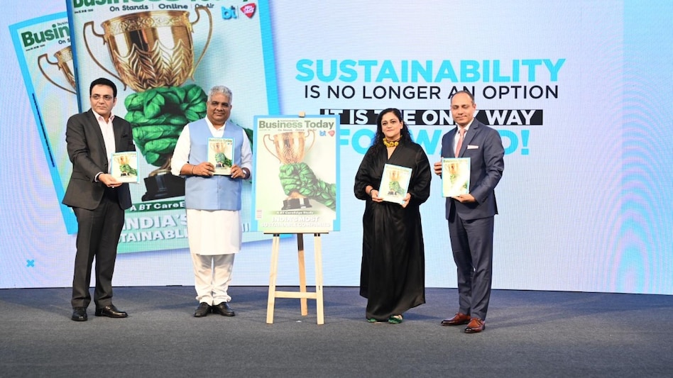Union Minister for Environment, Forest and Climate Change Bhupender Yadav at the launch of BT's special edition on India’s Most Sustainable Companies. Union Minister for Environment, Forest and Climate Change Bhupender Yadav at the launch of BT's special edition on India’s Most Sustainable Companies.