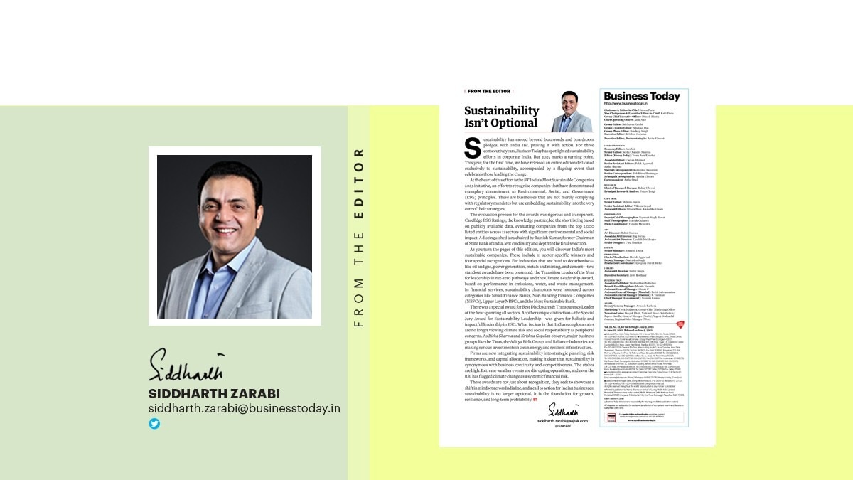 Sustainability Is No Longer Optional Sustainability Is No Longer Optional