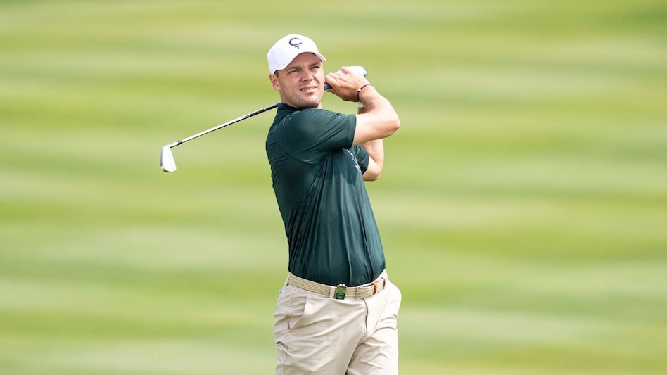 Day one co-leader Martin Kaymer of Cleeks GC in action during the LIV Golf Virginia pro-am at the Robert Trent Jones Golf Club in Gainesville. Image courtesy LIV Golf. Day one co-leader Martin Kaymer of Cleeks GC in action during the LIV Golf Virginia pro-am at the Robert Trent Jones Golf Club in Gainesville. Image courtesy LIV Golf.