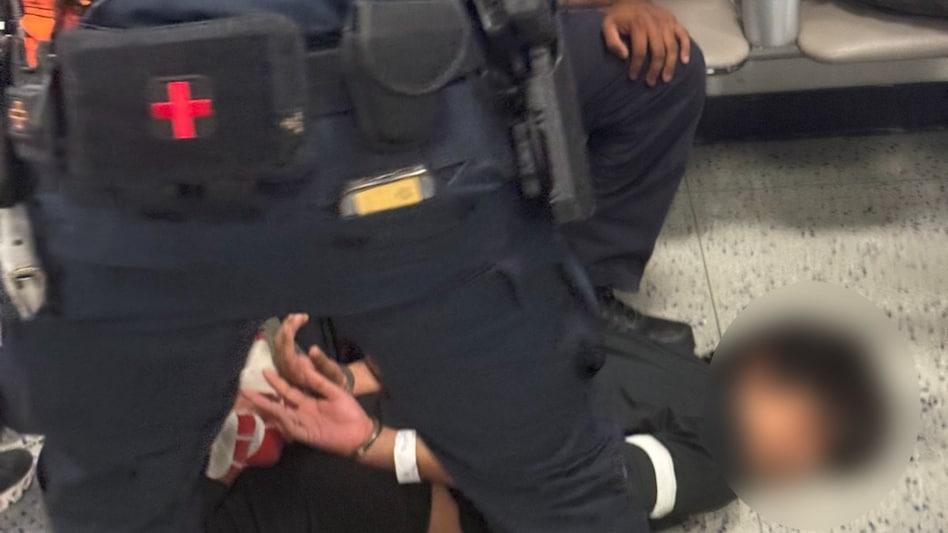 Indian student handcuffed, deported (Photo: X) Indian student handcuffed, deported (Photo: X)