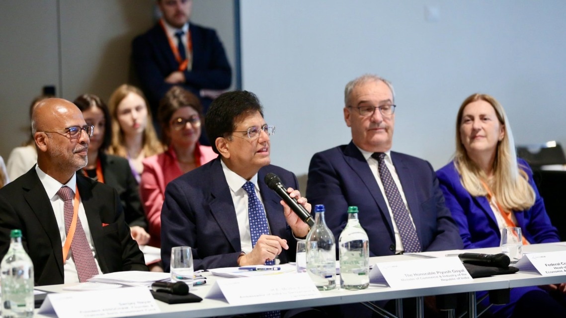 India offers tailored industrial zone for Swiss firms Commerce and Industry Minister Piyush Goyal