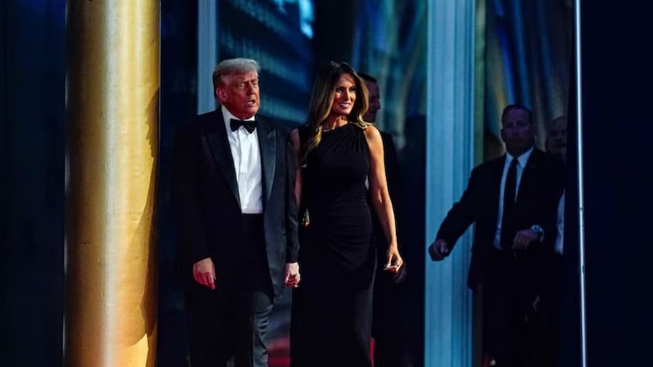 The president attended the show just days after deploying US Marines and the National Guard in LA. The president attended the show just days after deploying US Marines and the National Guard in LA.