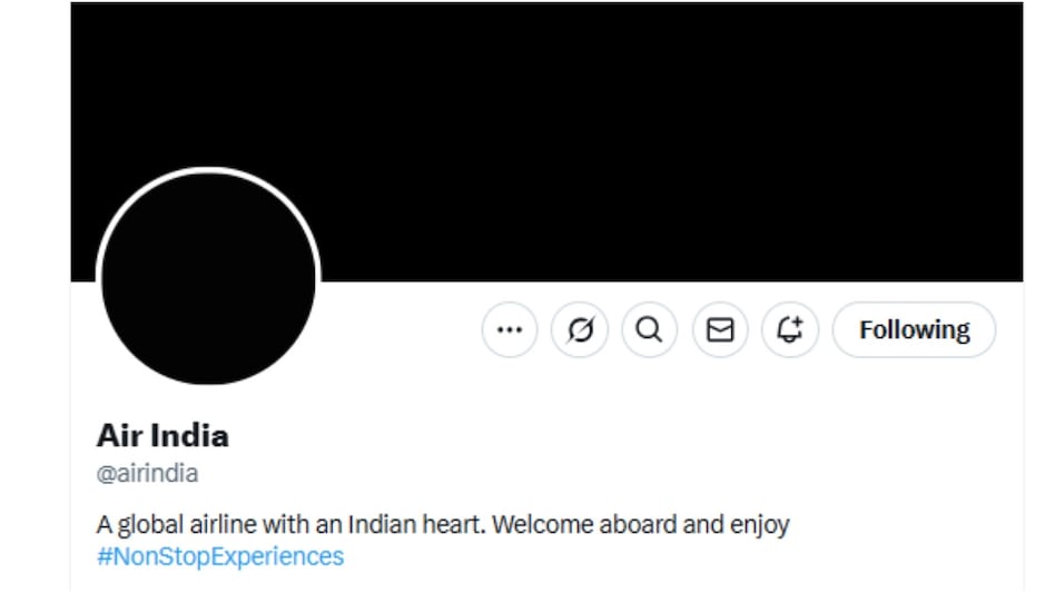 Air India changes profile pic to black as London-bound plane crashes in Ahmedabad Air India changes profile pic to black as London-bound plane crashes in Ahmedabad