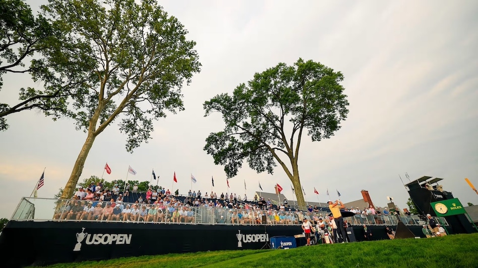Day Two leader Sam Burns executives a drive at the 125th US Open at Oakmont Country Club on Friday. (Image courtesy: usopen.com) Day Two leader Sam Burns executives a drive at the 125th US Open at Oakmont Country Club on Friday. (Image courtesy: usopen.com)